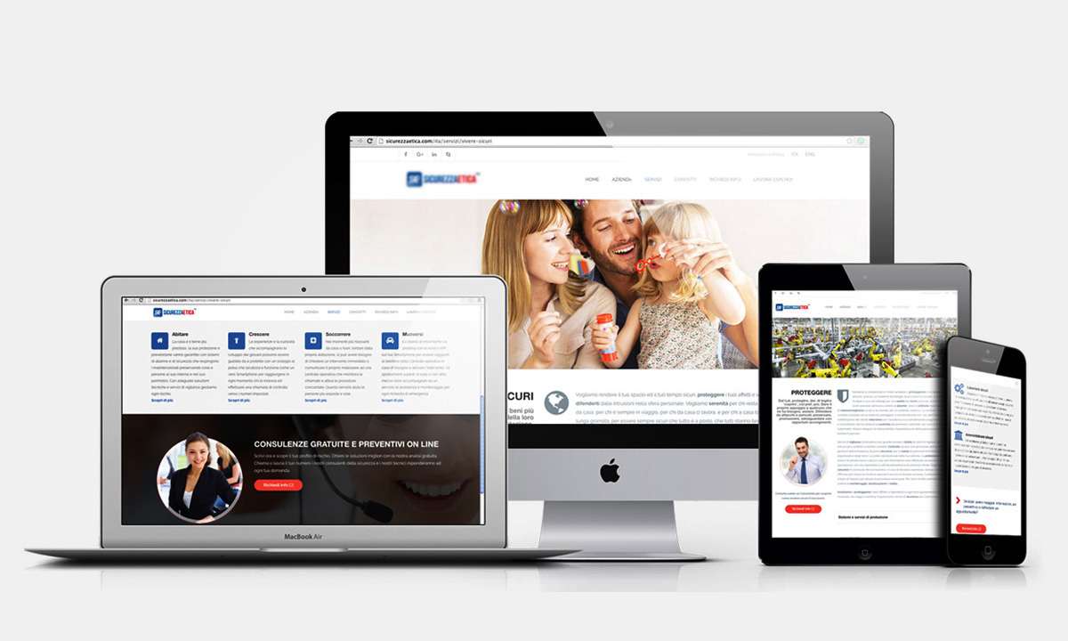 Realizzazione siti web responsive layout Roma