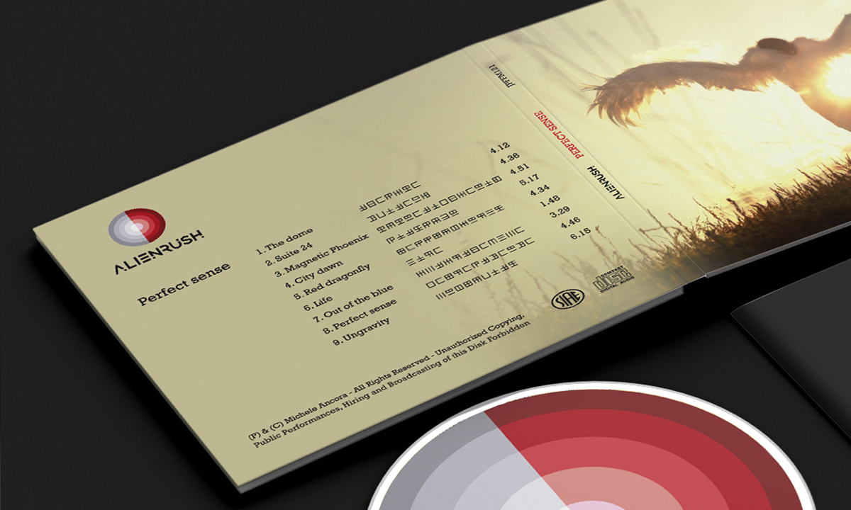 Realizzazione progetto grafico CD artwork band rock di Roma