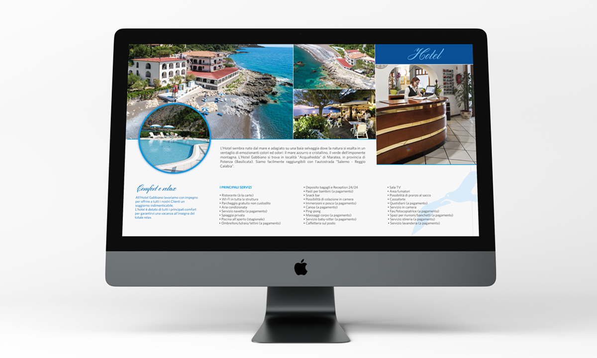 Realizzazione e-brochure per Hotel Gabbiano Maratea