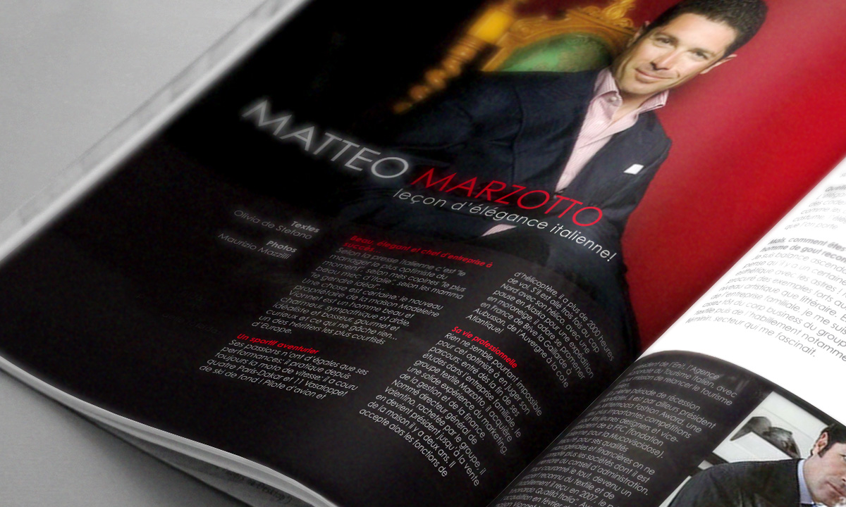 Realizzazione progetto grafico magazine di moda