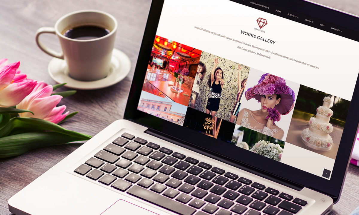 Realizzazione sito web per floral designer di Roma