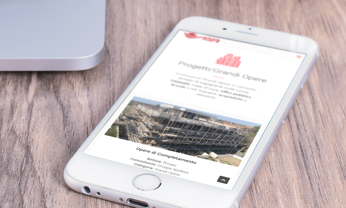 Realizzazione sito web per impresa di costruzioni ed edilizia di Roma e Rieti