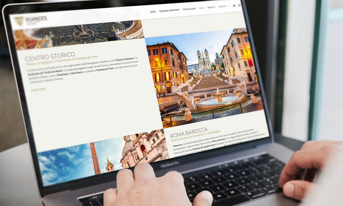 Realizzazione Sito web per casa vacanze di Roma