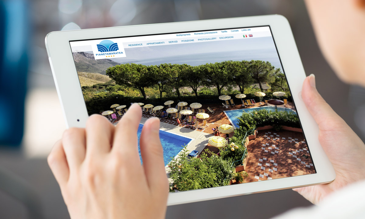 Realizzazione sito web per Residence a picco sul mare Maratea