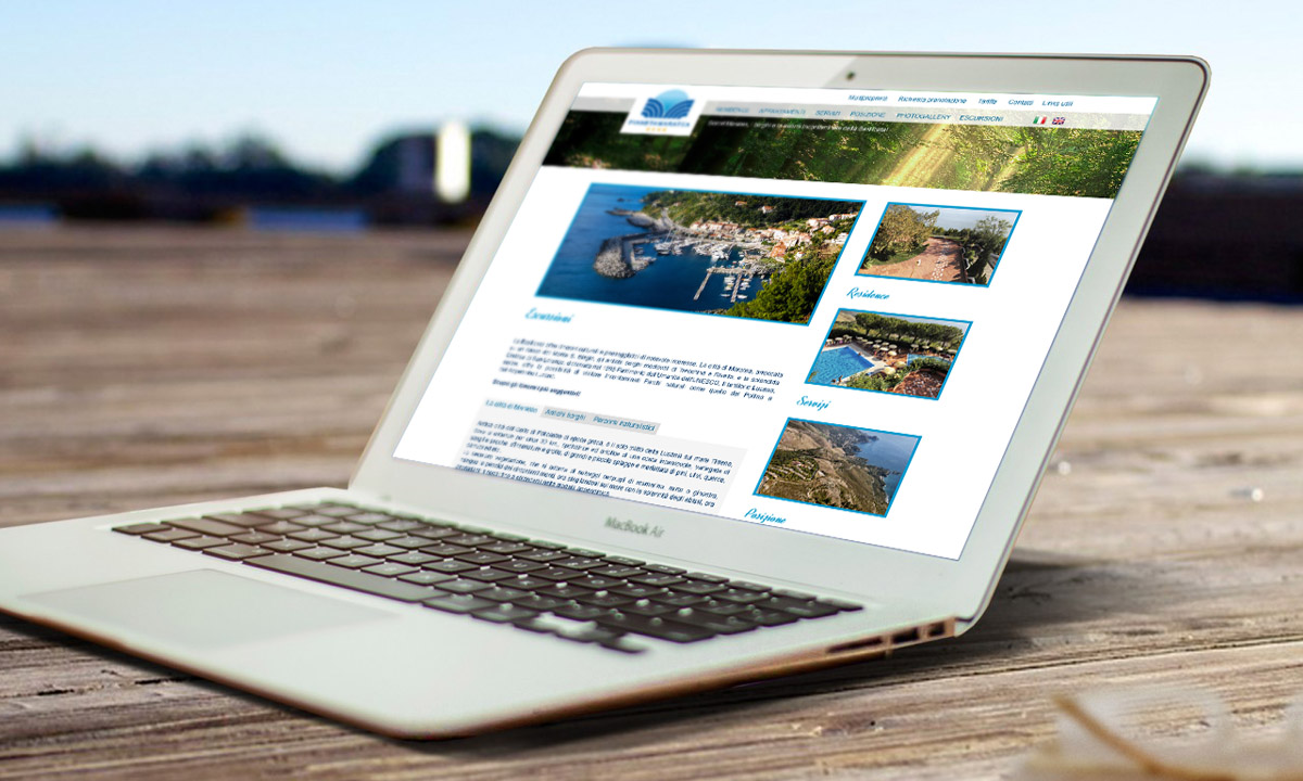 Realizzazione sito web per Residence a picco sul mare Maratea