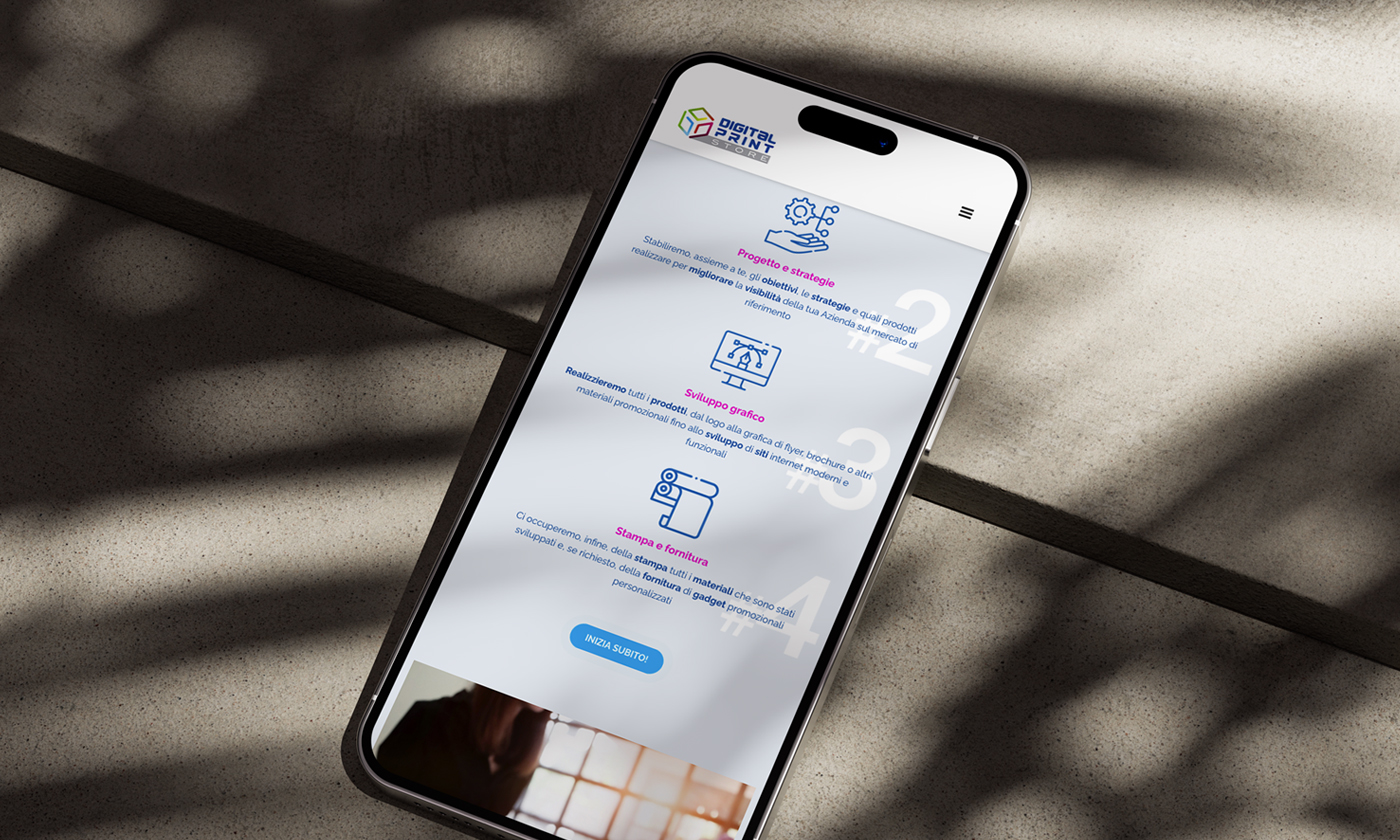 Realizzazione sito web dinamico per centro stampa digitale e tipografia a Roma
