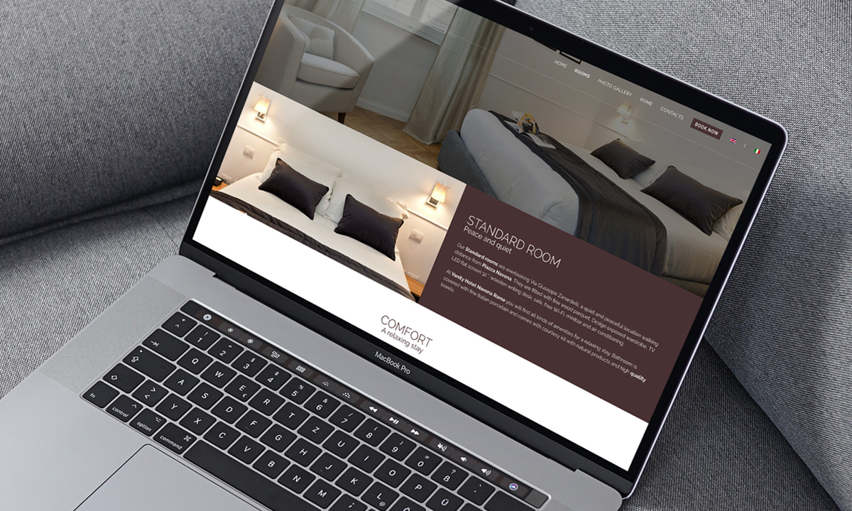 Realizzazione sito web per boutique hotel a Roma